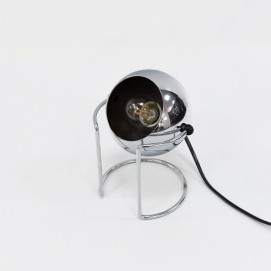 Lampe chromée EyeBall des années 1970