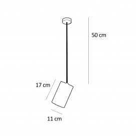 Plafonnier cylindrique Parscot 847 - Dimensions